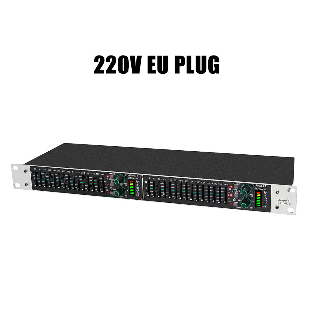 Audio Music Mixer - อีควอไลเซอร์กราฟิกแบบ 15 แบนด์คู่ Eq215 โปรเซสเซอร์เสียงดิจิตอลแบบแอคทีฟบาลานซ์ สำหรับงานแสดงระดับมืออาชีพและคาราโอเกะ