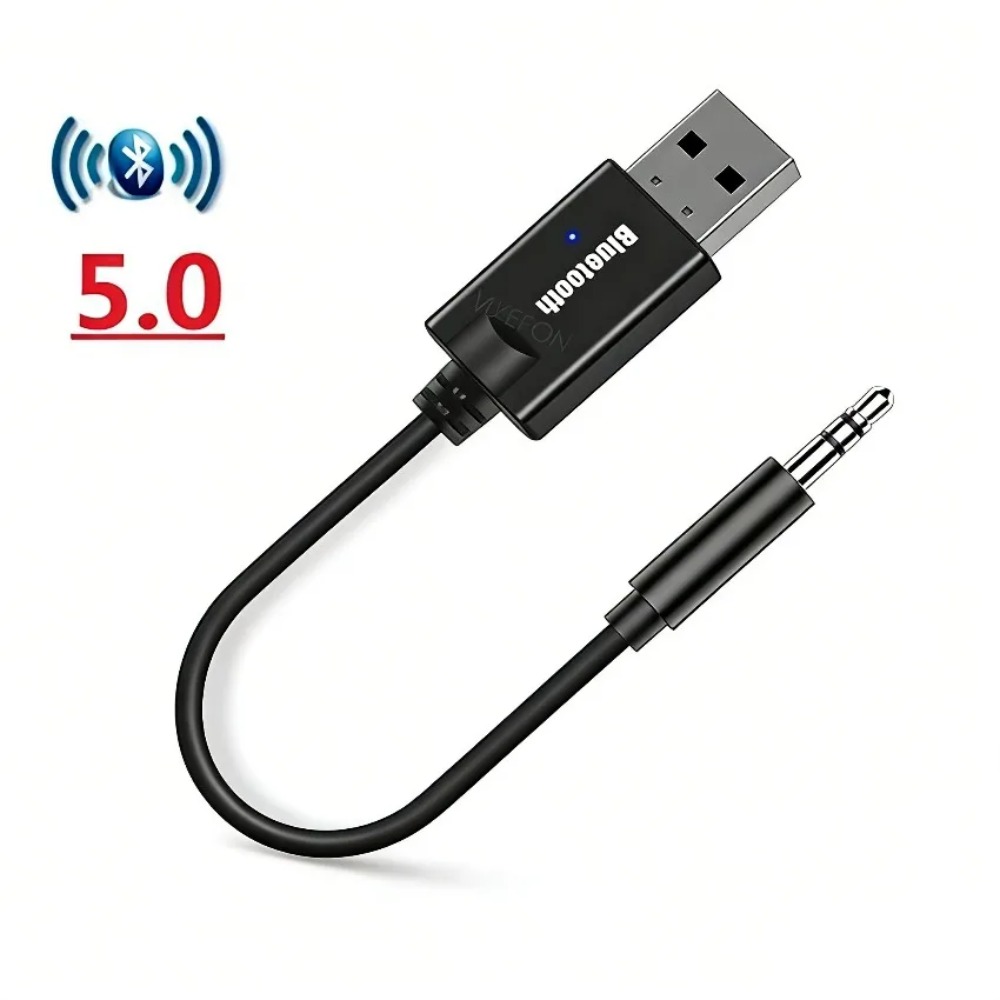 Audio Music Only - ตัวรับสัญญาณเสียงบลูทูธ USB ถึง 3 5 มม.แจ็คอะแดปเตอร์ไร้สายดองเกิล