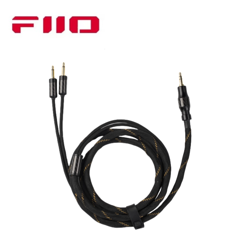 Headphone Amplifier Dac - FiiO LL-RC 2025 1.5m สายสัญญาณเสียงไนโตรเจนเหลวแช่แข็งเดี่ยวคริสตัลทองแดงหูฟังสายอัพเกรด