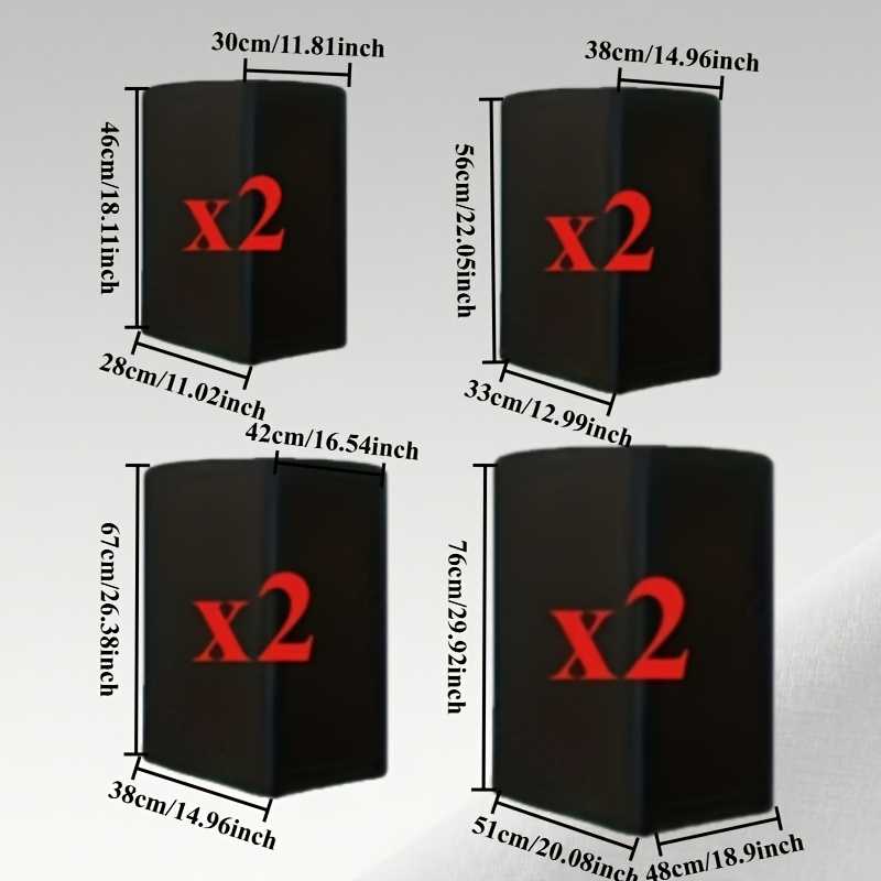 Audio Music Only - ฝาครอบลำโพง 2 ชิ้น เหมาะสำหรับการป้องกันเสียงกลางแจ้งในบ้าน ของที่ต้องมีสำหรับคนรักดนตรี ผ้าอ็อกซ์ฟอร์ดสีดำ