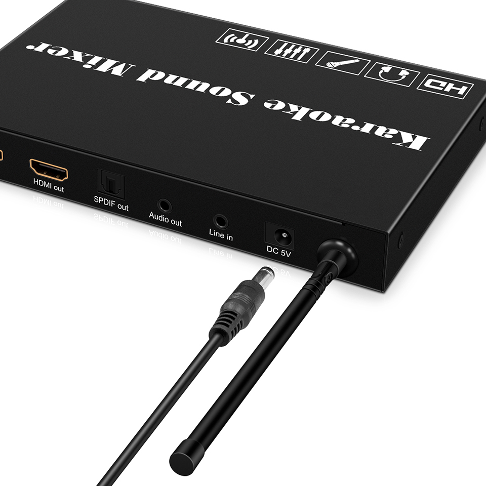 Audio Music Mixer - เครื่องผสมเสียง Audio mixerdj controller/เสียง (mic A/B/