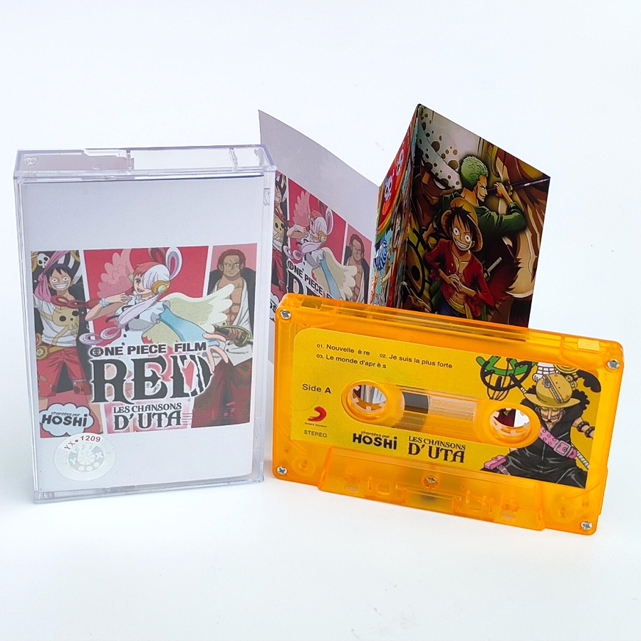 Audio Music Recorder - เทปแม่เหล็กติดฟิล์มสีแดงมีฟิล์มหนึ่งชิ้นอุตะอัลบั้มคอสเพลย์วอล์คแมนที่บันทึกรถซาวด์แทร็กคอลเลกชันเพลงปาร์ตี้