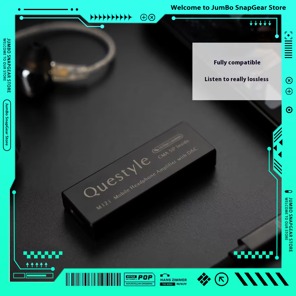 Headphone Amplifier Dac - QUESTYLE M12i แบบพกพาเครื่องขยายเสียงหูฟังคุณภาพเสียงไฮไฟ PCM DSD512 USB