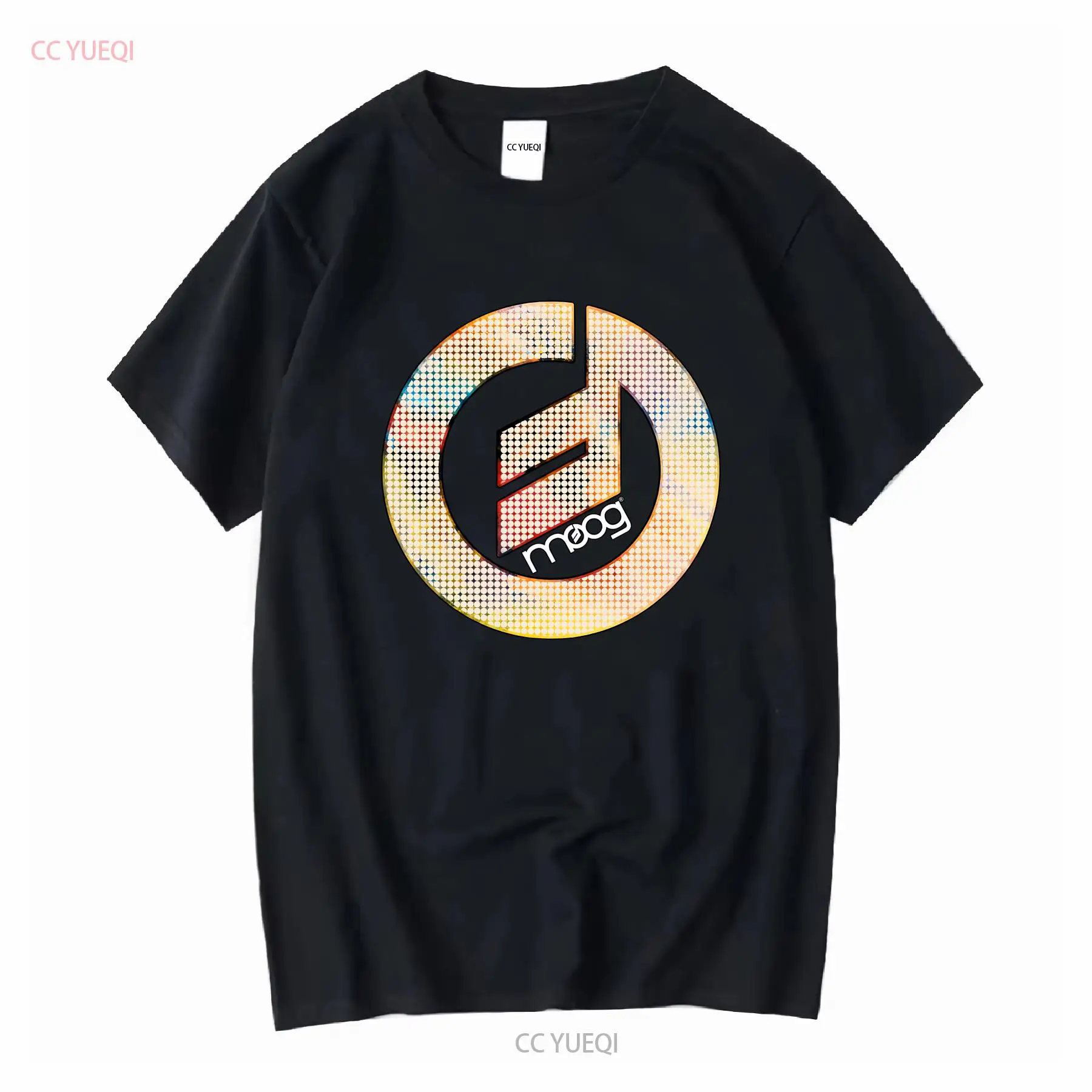 Audio Music Logo - เสื้อยืดผู้ชายลายโลโก้ Moog Music Synthesizer Audio สไตล์วินเทจ