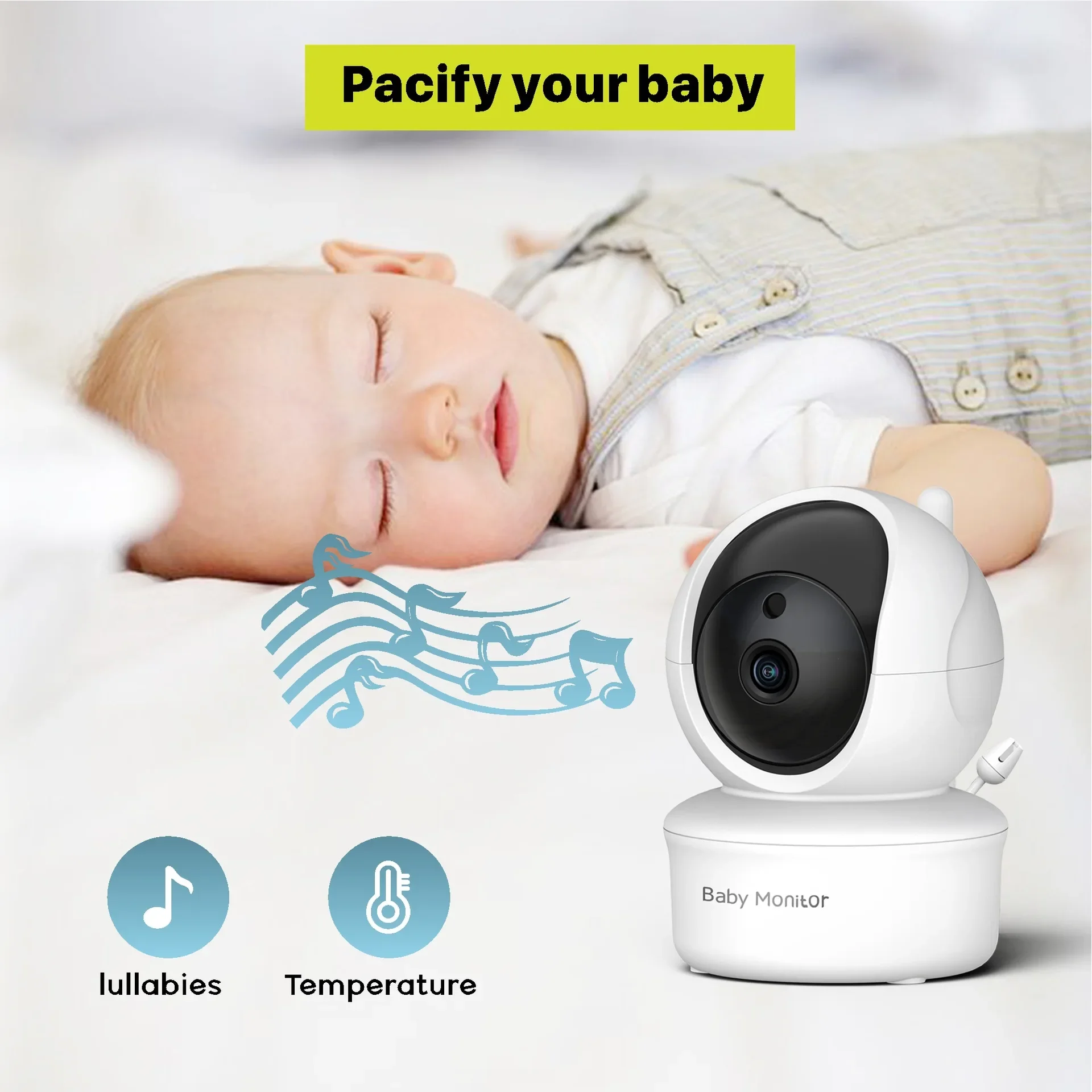 5.0 นิ้ว Video Baby Monitor พร - Audio Music Video บทวิจารณ์และราคา