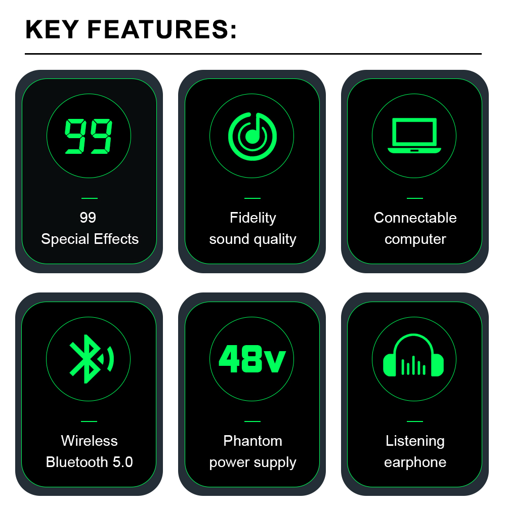 LEUS MX6 ช่อง 99 DSP Effect Au - Audio Music Mixer บทวิจารณ์และราคา