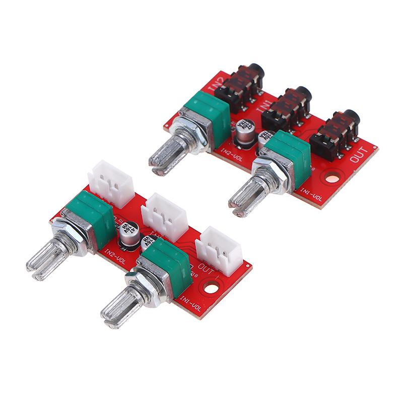 1 ชิ้น ดูอัลแชนแนลสเตอริโอพาสซ - Audio Music Mixer บทวิจารณ์และราคา