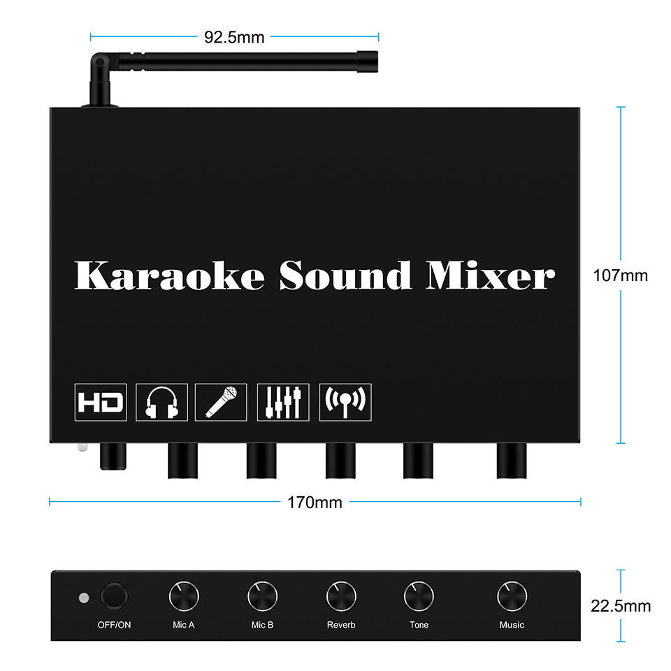 เครื่องผสมเสียง Audio mixerdj  - Audio Music Mixer บทวิจารณ์และราคา