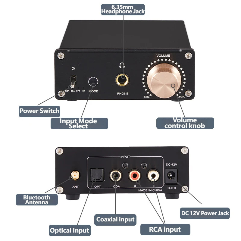 YJCO A938 DAC ไฮไฟเครื่องขยายเ - Headphone Amplifier Dac บทวิจารณ์และราคา